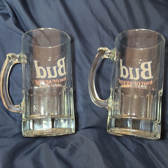 “King of Beers” - Bud Beer Mugs (2) - Picture 2 of 5